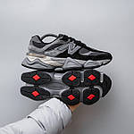 Чоловічі кросівки New Balance 9060 (сірі) демісезонні спортивні стильні кроси 2565 Нью Беленс топ, фото 5