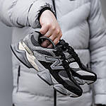 Чоловічі кросівки New Balance 9060 (сірі) демісезонні спортивні стильні кроси 2565 Нью Беленс топ, фото 8