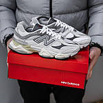 Чоловічі кросівки New Balance 9060 (білі) демісезонні спортивні стильні кроси 2568 Нью Беленс топ, фото 7