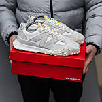 Чоловічі кросівки New Balance XC-72 (сірі з білим) спортивні стильні кроси 2592 Нью Беленс топ, фото 6