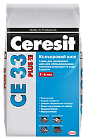 Замазка для швів Ceresit CE33, 115, 2 кг, сірий цемент