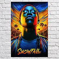 Плакат "Снегопад, сериал, Snowfall", 60×40см