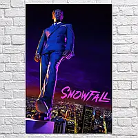 Плакат "Снегопад, сериал, Snowfall", 60×40см