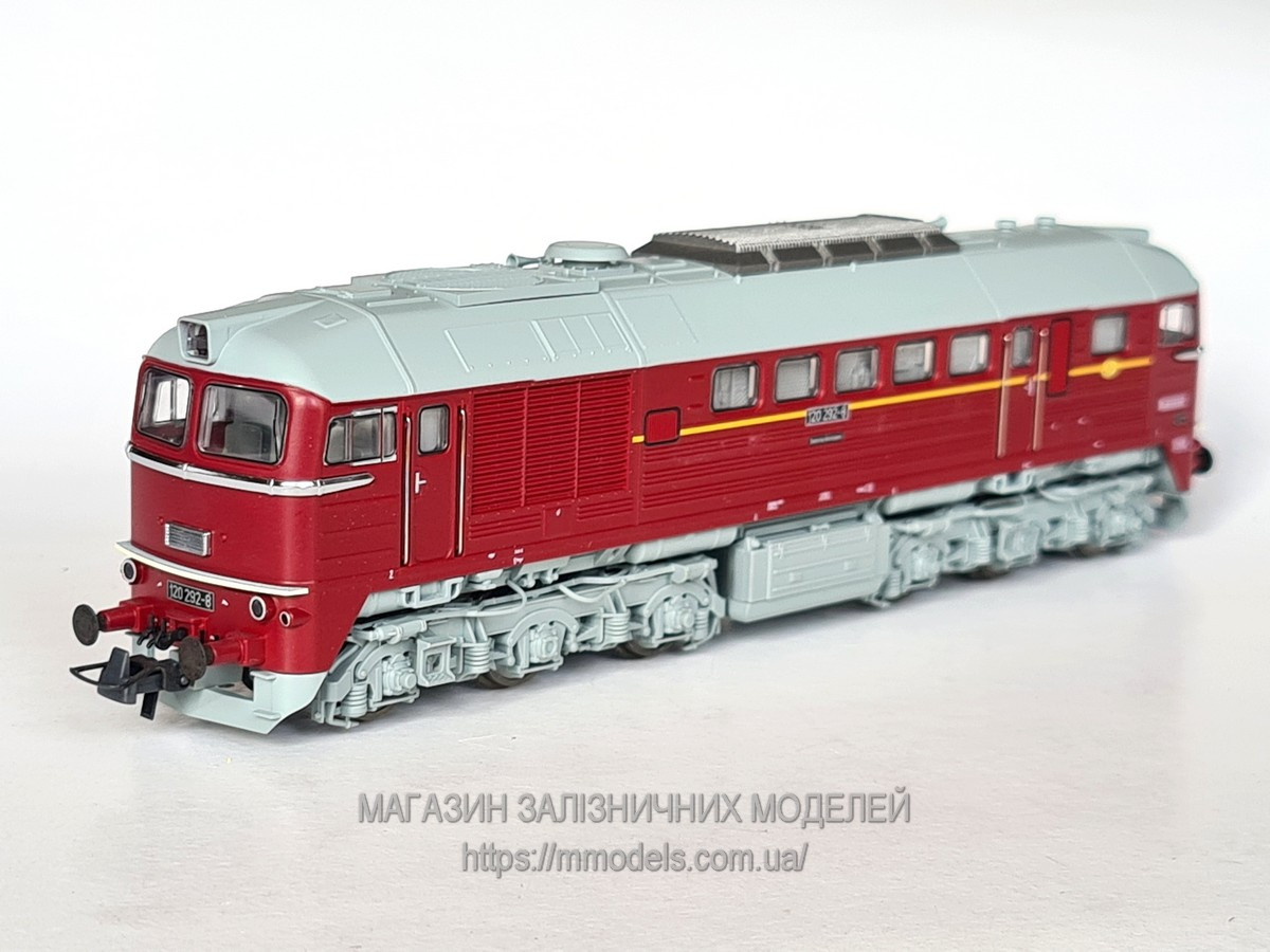 Модель тепловоза серii 120 ( М62) Машка" "Тайгатроммель", епохи DR, масштаб H0 1:87