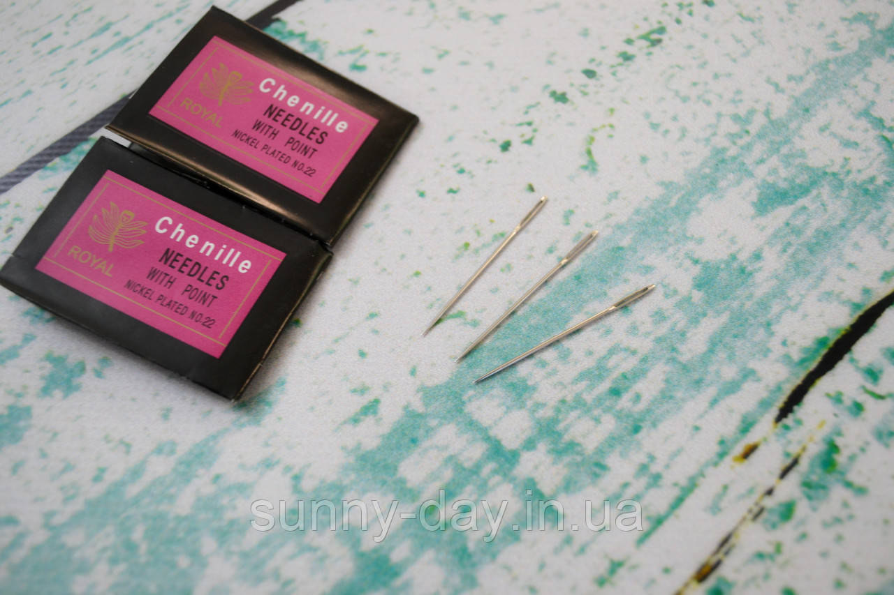 Голки для вишивки стрічками (гострі, з великим вушком) Royal №22, фото 1