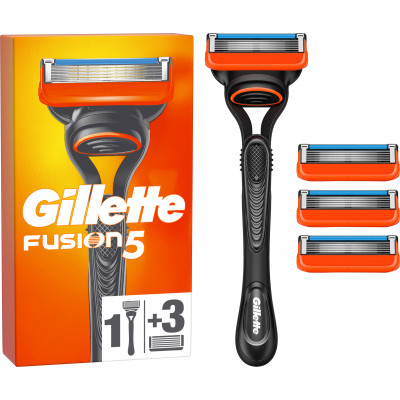 Бритва Gillette Fusion5 с 4 сменными картриджами (7702018556274/7702018610266) - Вища Якість та Гарантія!