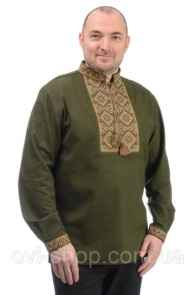 вишиванка чоловіча хакі