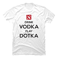 Футболка Drink Vodka Play Dotka unisex