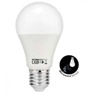 LED лампа FORCE-10 з сутінковим датчиком і датчиком руху 4200K 001-067-0010-030 HOROZ ELECTRIC