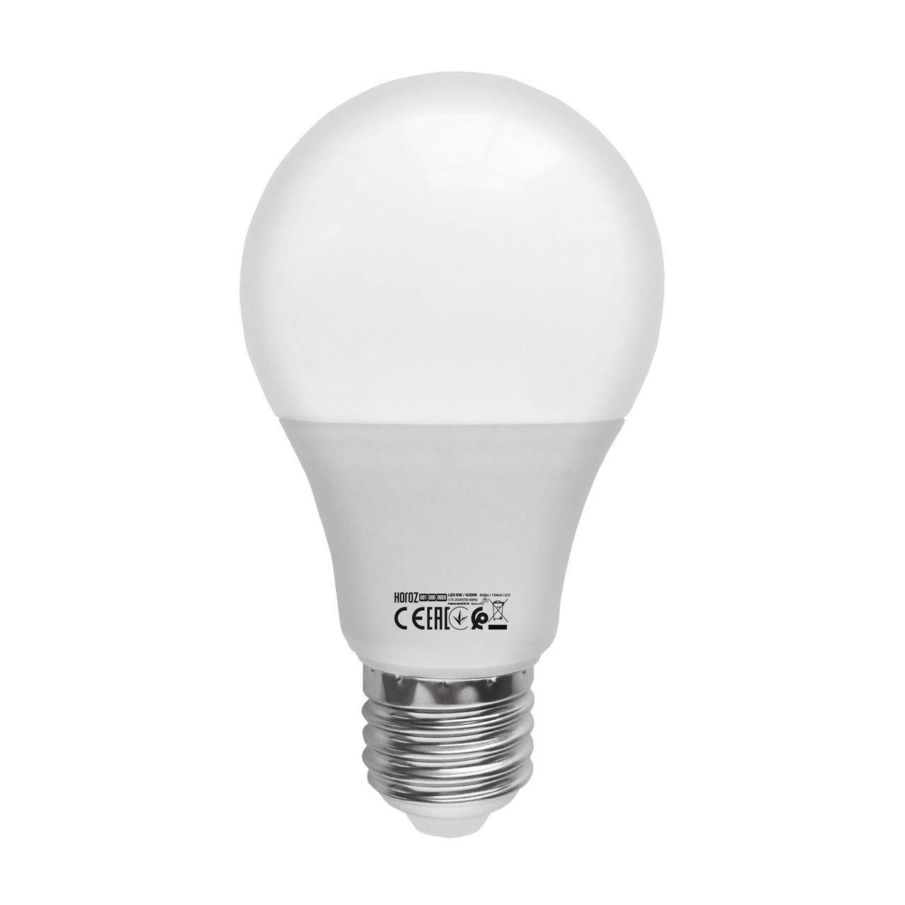 LED лампа PREMIER-8 8W E27 6400К 001-006-0008-013 HOROZ ELECTRIC