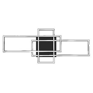 LED люстра CONCORDE 36W 4000K чорний 019-053-0036-020 HOROZ ELECTRIC
