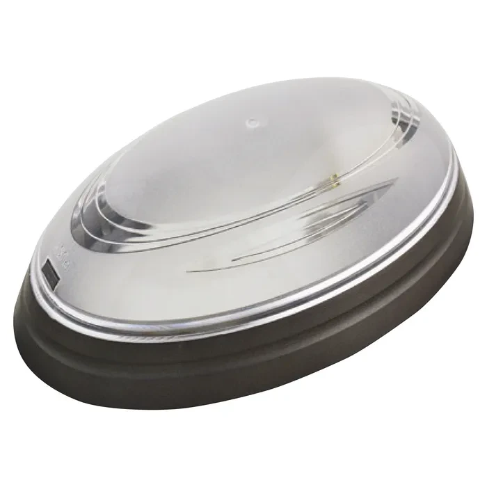 Світильник пластиковий Овал Нінова димчатий 400-012-107 HOROZ ELECTRIC, фото 1