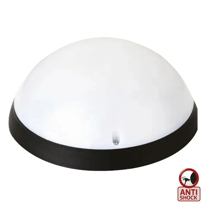Світильник пластиковий Акуа Опал Повний Місяць LED 20W з датчиком руху чорний 400-425-115 HOROZ ELECTRIC, фото 1