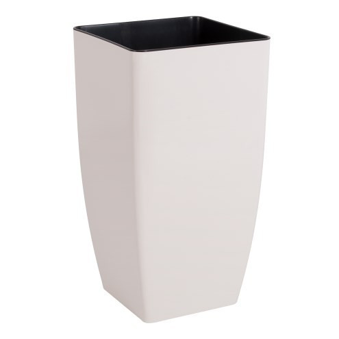 Вазон "Квадро" Алеана 22*22*41,5 біла троянда (115037-б.троянда)