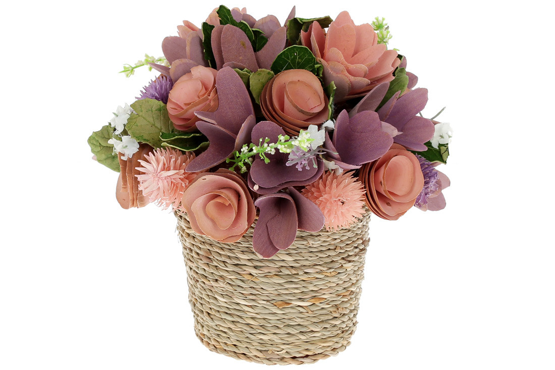 Декор великодній Букет персиковий 19 см Гранд Презент 743-883