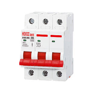 Автоматичний вимикач SAFE 63А 3P С 114-002-3063-010 HOROZ ELECTRIC