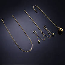 Розпірка для рук і ніг з ланцюжком для клітора та вагінальною кулькою, фото 3