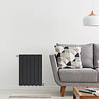 Алюмінієвий радіатор опалення чорний Blitz Super B4 Black Coffee 350/100 FONDITAL 8 секцій, фото 3