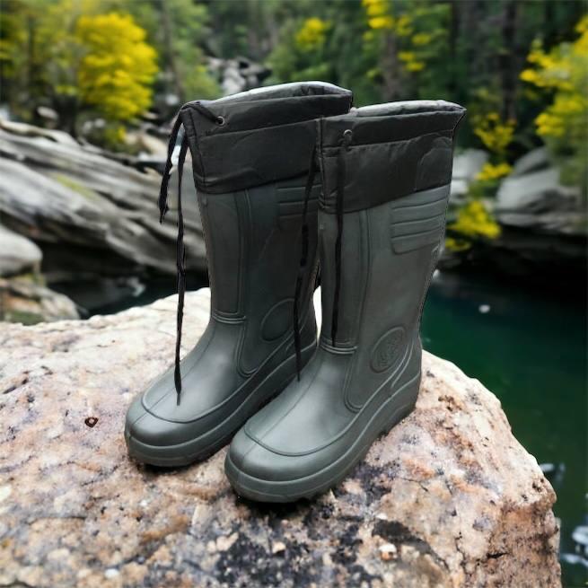 Чоловічі гумові чоботи з гуми 43 розмір (28,5см) / Риболовні чоботи гумові VP-404 для риболовлі