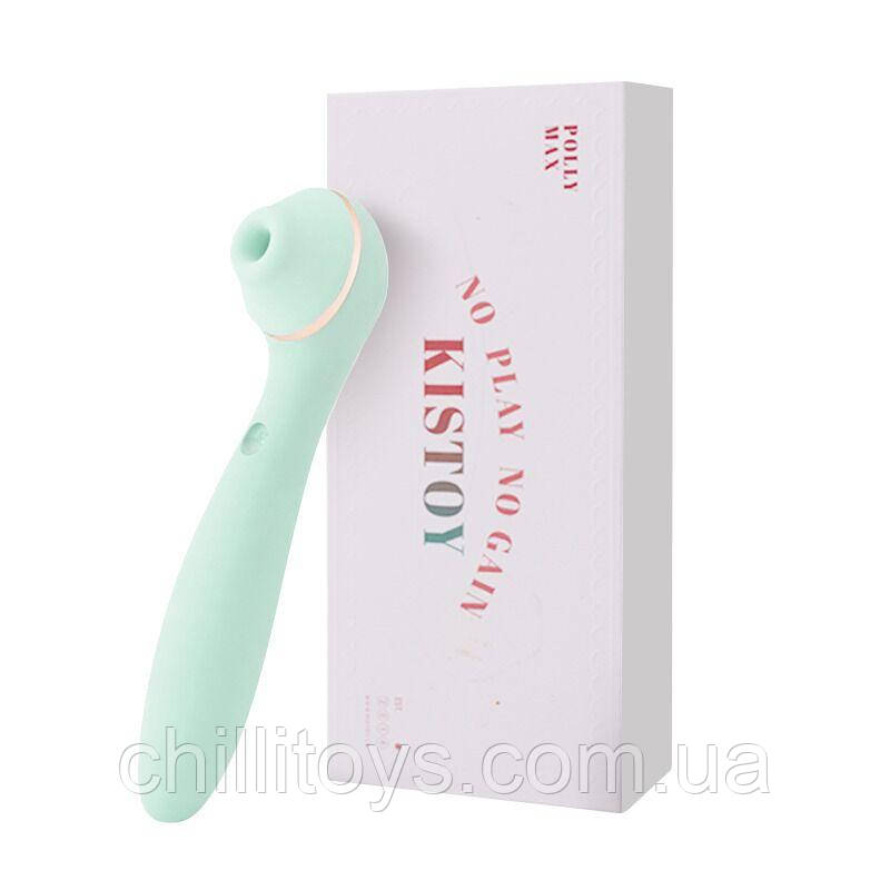 Вакуумний вібратор KISTOY Polly Max Green, фото 1