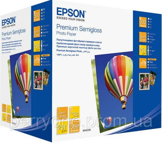 Epson 100mmx150mm Premium Semiglossy Photo Paper, 500л. PER - фото 1 - id-p2098203609