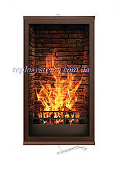 Інфрачервоний настінний плівковий нагрівач (картина) КАМІН 3D, Тріо Україна