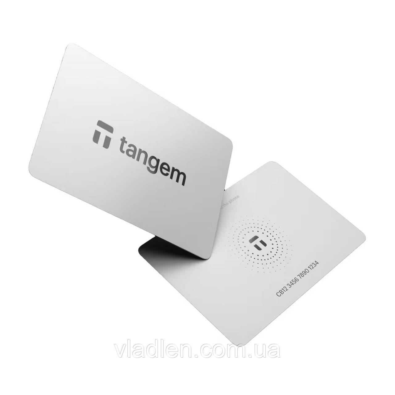 Крипто-гаманець Tangem Wallet 2.0 набір з 2 карток White (TG128X2-W)