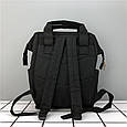 Текстильний рюкзак з ручками и шлейками С71-0584 Чорний, фото 2