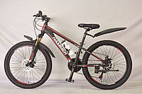Велосипед HAMMER-Junior 24" S333 Рама 12 черно-красный