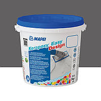 Эпоксидный шовный заполнитель (фуга) MAPEI KERAPOXY EASY DESIGN №119, серый лондон, 3 кг (5KB011903)