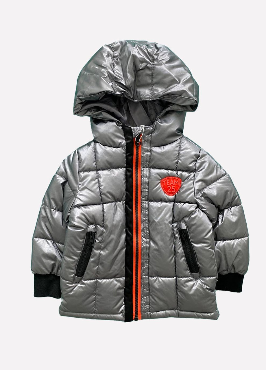 Демісезонна куртка на блискавці Chicco, Сірий, 12м - 18м, 80см
