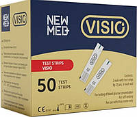 Тест-смужки Visio (NewMed). 50 шт. Термін 03.2025