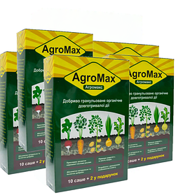 Комплект добрива агромакс 5 упаковок гранульований AGROMAX для підвищення врожайності та захисту городу