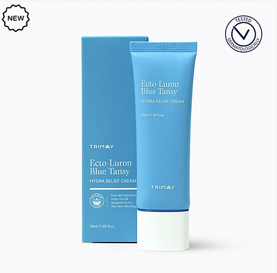 Зволожуючий крем з ектоїном та гіалуроновою кислотою Trimay Ecto-Luron Blue Tansy Hydra Relief Cream 50 мл