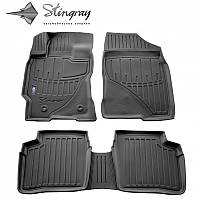 Резиновые 3D коврики в салон на Toyota Prius 2003-2009 Stingray