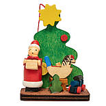Набір ялинкових іграшок - дерев'яні фігурки, 6 шт, 19x17 см, різнокольоровий, дерево (060436), фото 6
