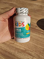 Жевательная добавка с ДГК для детей, 100% дикая арктическая треска, со вкусом клубники и лимона, 180 капсул
