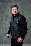 Спортивний костюм чоловічий Nike Tech Fleece весна-осінь комплект демісезонний з жилеткою 3в1. Живе фото, фото 3