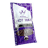 Віск у гранулах  Konsung Hot Wax Beans 500гр аромат Шоколаду для депіляції для воскоплаву плівковий віск гранули, фото 3