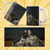 Чашка керамічна Біла K-Pop (G)I-dle 330 мл 002