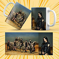 Чашка керамічна Біла K-Pop (G)I-dle 330 мл 004