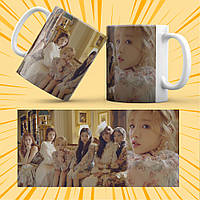 Чашка керамічна Біла K-Pop (G)I-dle 330 мл 010