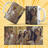 Чашка керамічна Біла K-Pop (G)I-dle 330 мл 011