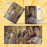 Чашка керамічна Біла K-Pop (G)I-dle 330 мл 012