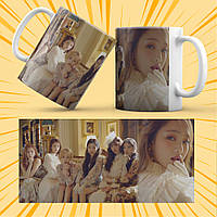 Чашка керамічна Біла K-Pop (G)I-dle 330 мл 013