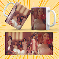 Чашка керамічна Біла K-Pop (G)I-dle 330 мл 015