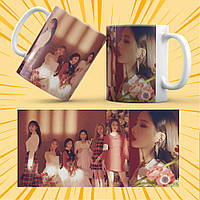 Чашка керамічна Біла K-Pop (G)I-dle 330 мл 017