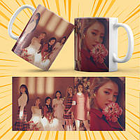 Чашка керамічна Біла K-Pop (G)I-dle 330 мл 018