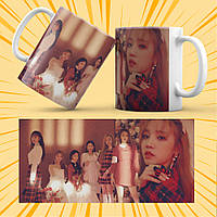 Чашка керамічна Біла K-Pop (G)I-dle 330 мл 019