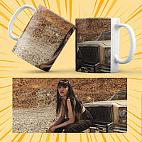 Чашка керамічна Біла K-Pop (G)I-dle 330 мл 021